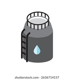 Storage Tank Icon Illustration  element design