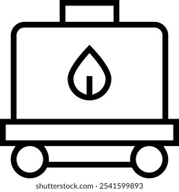 storage tank icon. Thin linear style design isolated on white background