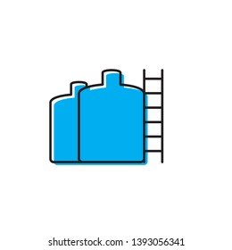 storage tank vector icon concept, isolated on white background