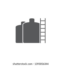 storage tank vector icon concept, isolated on white background