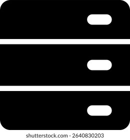 storage tower icon glyph style design