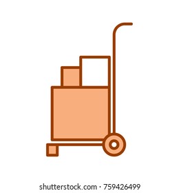 Storage truck vector icon