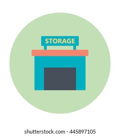 Storage Unit Colored Vector Icon