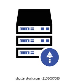 Storage Upload Icon Vectors Illustrations