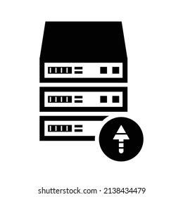 Storage Upload Icon Vectors Illustrations for your web site design, logo, app, UI.