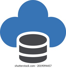 storage vector glyph colour icon