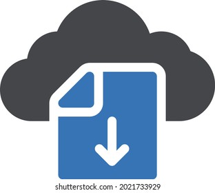 storage vector glyph colour icon