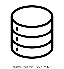 Diseño de iconos de línea del vector de almacenamiento