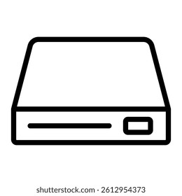 Storage Vector Line Icon Design