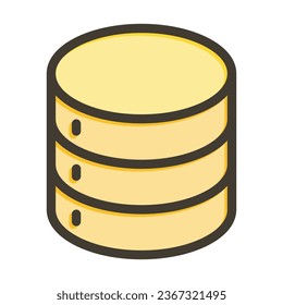 Storage Vector Thick Line Filled Colors Icon For Personal And Commercial Use.
