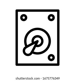storage vector thin line icon 