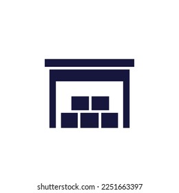 storage or warehousing unit icon