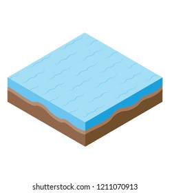
A storage of water representing water reservoir 
