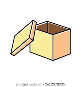 storaging goods box color icon vector. storaging goods box sign. isolated symbol illustration