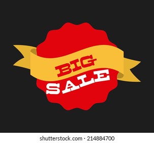 store ad over black background vector illustration