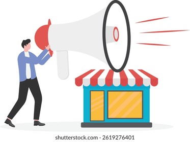 Store attract customers. Inbound marketing attract clients shopping . Marketing sale,

