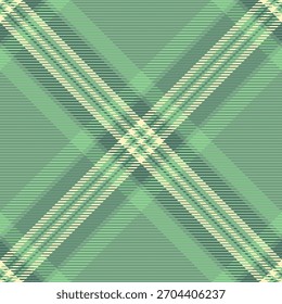 Verificação de padrão de fundo da loja, tecido de textura decorativa xadrez. Escolha sem emenda vetor tartan têxtil na paleta de cores verde e pastel.
