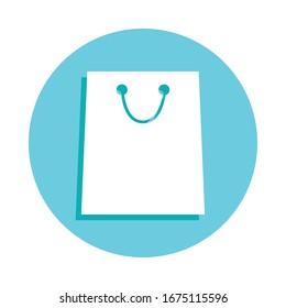 Store bag badge icon. Simple glyph, flat vector of web icons for ui and ux, website or mobile application