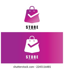 store bag icon vector illustration template design