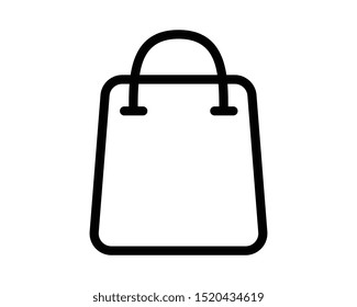 Store bag vector icon line style. EPS 10