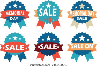 Juego de Ilustraciones vectoriales de etiquetas de Anuncio de tienda