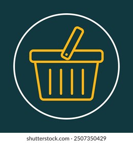 Store basket trendy icon deceptive abstract vector illustration colorful artwork beautiful design.eps