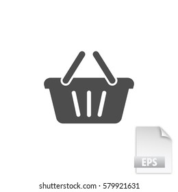 Store basket vector icon