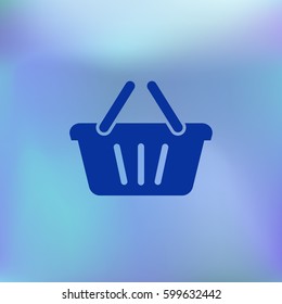 Store basket vector icon