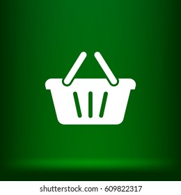 Store basket vector icon