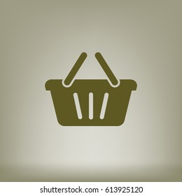 Store basket vector icon