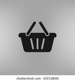 Store basket vector icon
