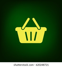 Store basket vector icon