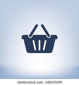 Store basket vector icon