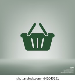 Store basket vector icon