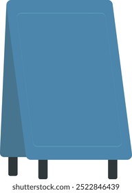 ilustração da placa de aviso permanente da loja