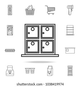 store box icon. Detailed set of shops and hypermarket icons. Premium quality graphic design. One of the collection icons for websites, web design, mobile app on white background