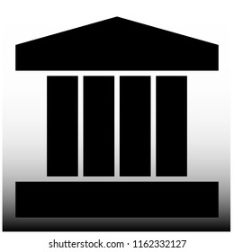 store building with black color vector