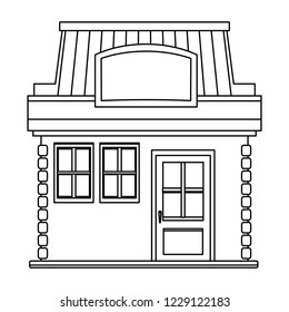 store building cartoon