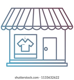 store building facade with shirts