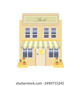 Ladenbau flache Design-Illustration
