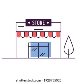store building front facade icon