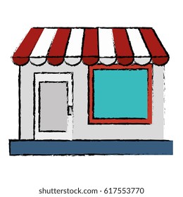 store building front isolated icon