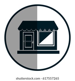 store building front isolated icon
