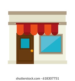 store building front isolated icon