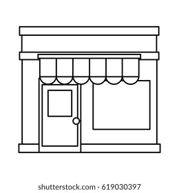 store building front isolated icon
