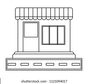 Store building icon
