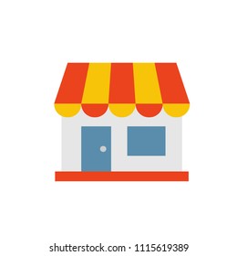 store building icon, basic ui ux start up business technology icon, use for web application, ecommerce website, mobile app, infographic asset
