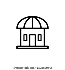 store building icon design vector template