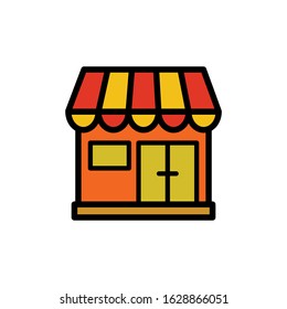 store building icon design vector template