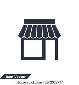 ilustración vectorial del logotipo del icono de construcción del almacén. plantilla de símbolo de almacén para colección de diseño gráfico y web